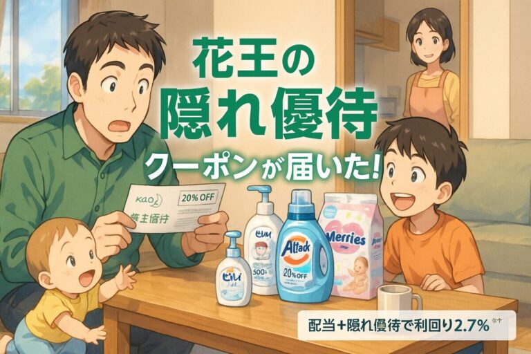 花王（4452）の隠れ優待記事アイキャッチ