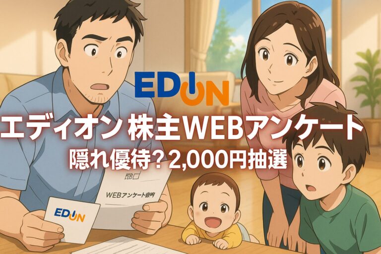 エディオン（2730）の隠れ優待記事アイキャッチ