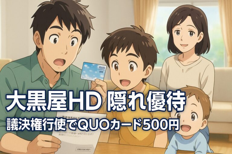 大黒屋HD（6993）の隠れ優待記事アイキャッチ