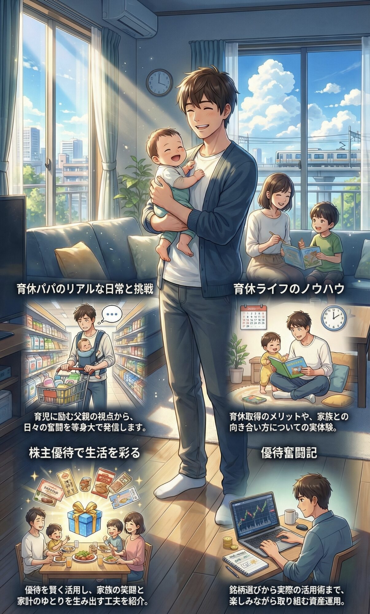 育休パパが家族を守る姿